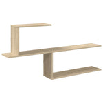 Wall Shelf Sonoma Oak 122cm Engineered Wood | HomeAndLiving