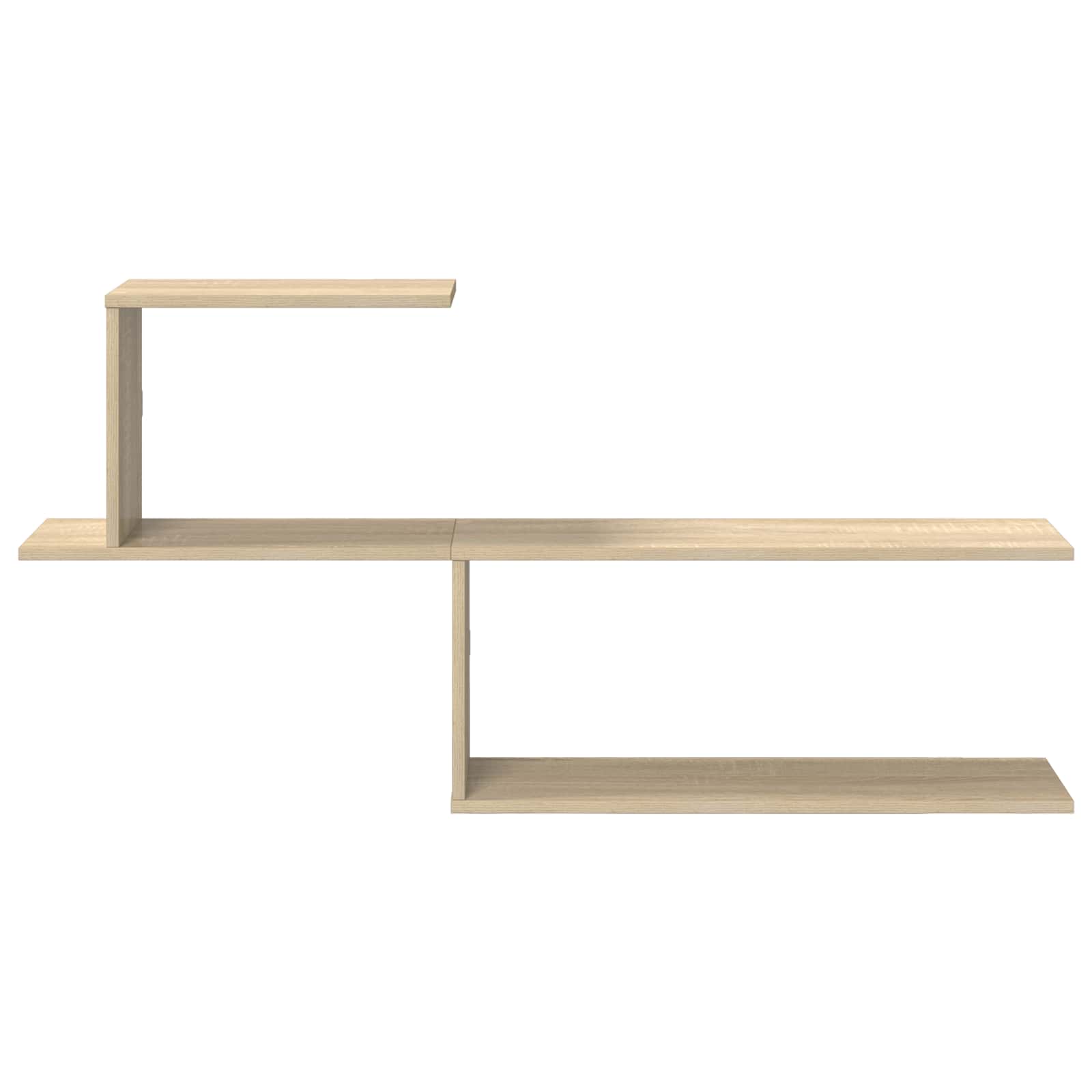 Wall Shelf Sonoma Oak 122cm Engineered Wood | HomeAndLiving - 4