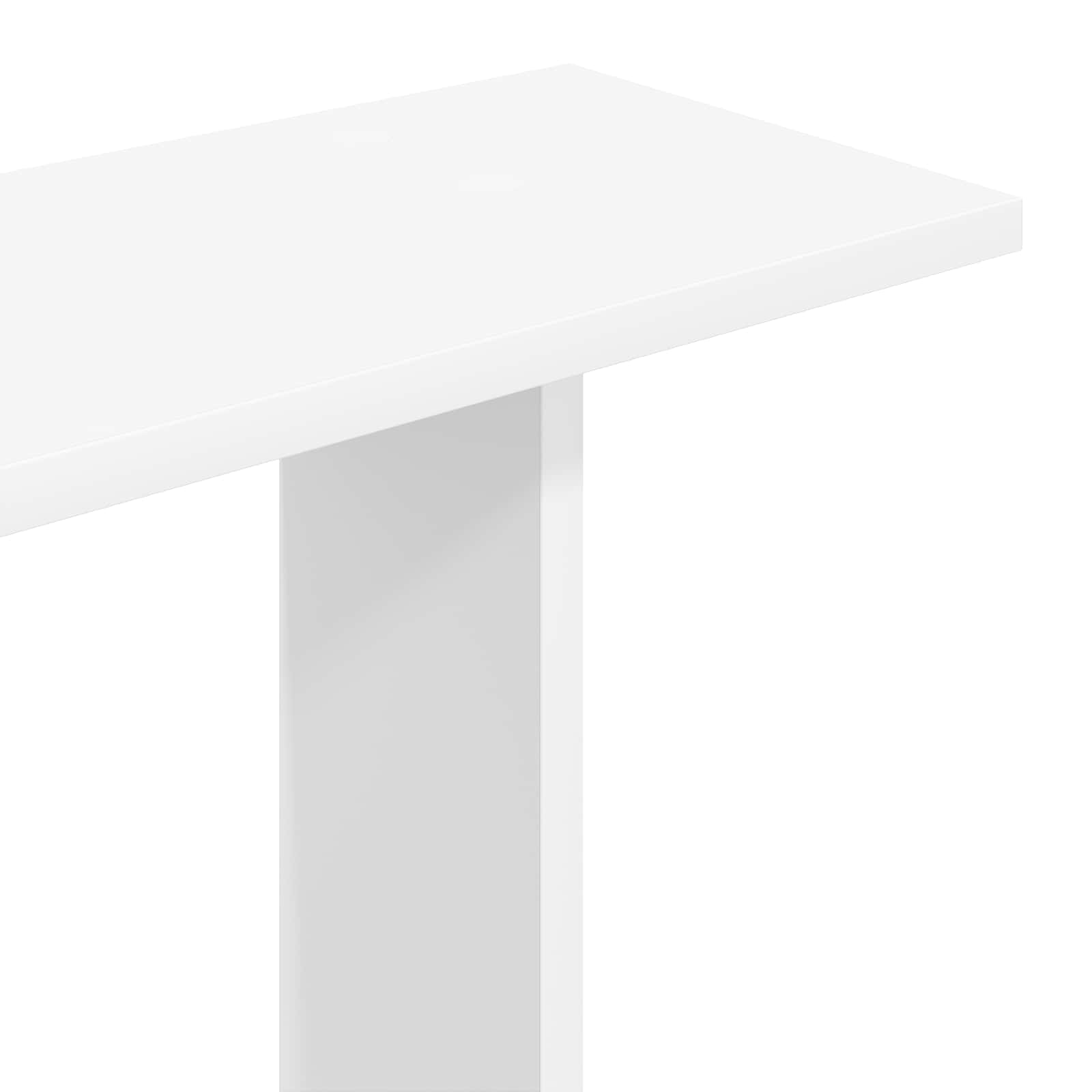 White Wall Shelf 5 Tier Engineered Wood | HomeAndLiving - 7