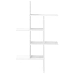 White Wall Shelf 5 Tier Engineered Wood | HomeAndLiving