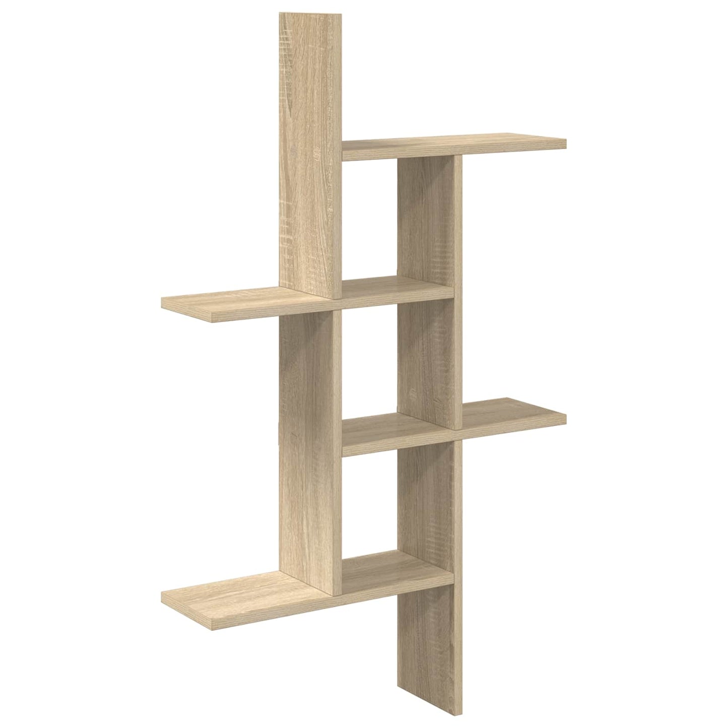 5-Compartment Wall Shelf Sonoma Oak 102cm | HomeAndLiving - 2