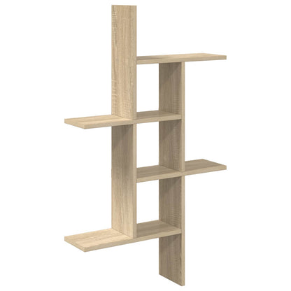 5-Compartment Wall Shelf Sonoma Oak 102cm | HomeAndLiving - 2