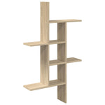 5-Compartment Wall Shelf Sonoma Oak 102cm | HomeAndLiving