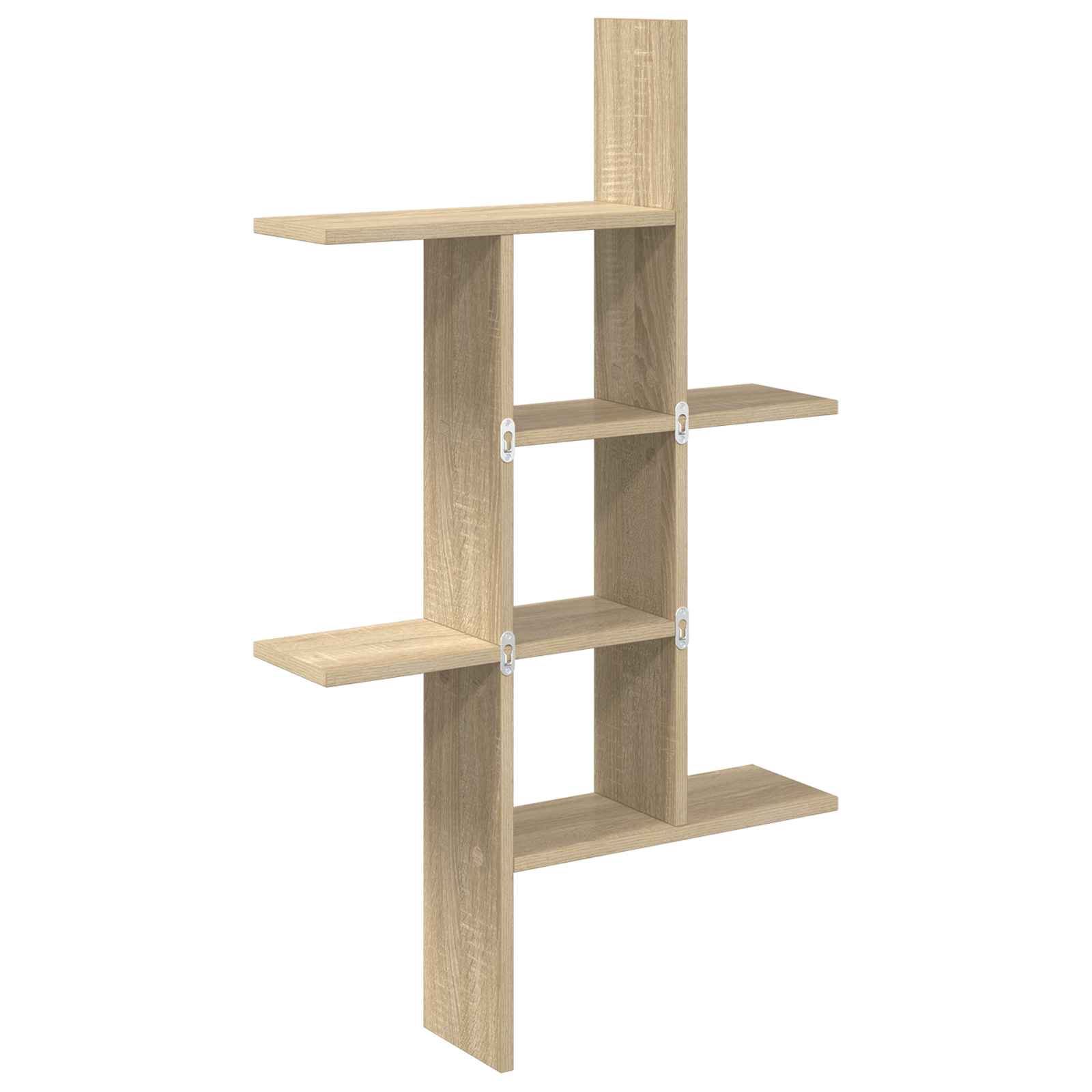 5-Compartment Wall Shelf Sonoma Oak 102cm | HomeAndLiving - 6