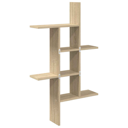 5-Compartment Wall Shelf Sonoma Oak 102cm | HomeAndLiving - 6