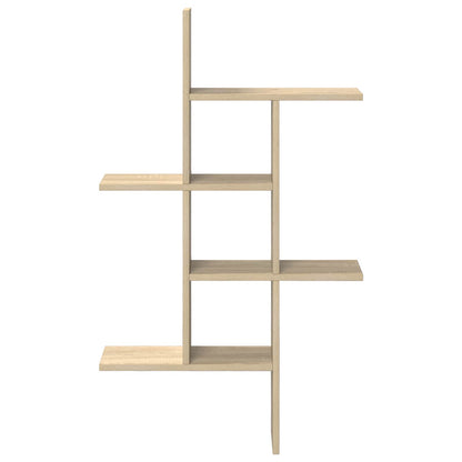 5-Compartment Wall Shelf Sonoma Oak 102cm | HomeAndLiving - 4