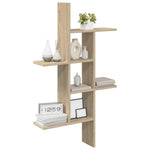 5-Compartment Wall Shelf Sonoma Oak 102cm | HomeAndLiving