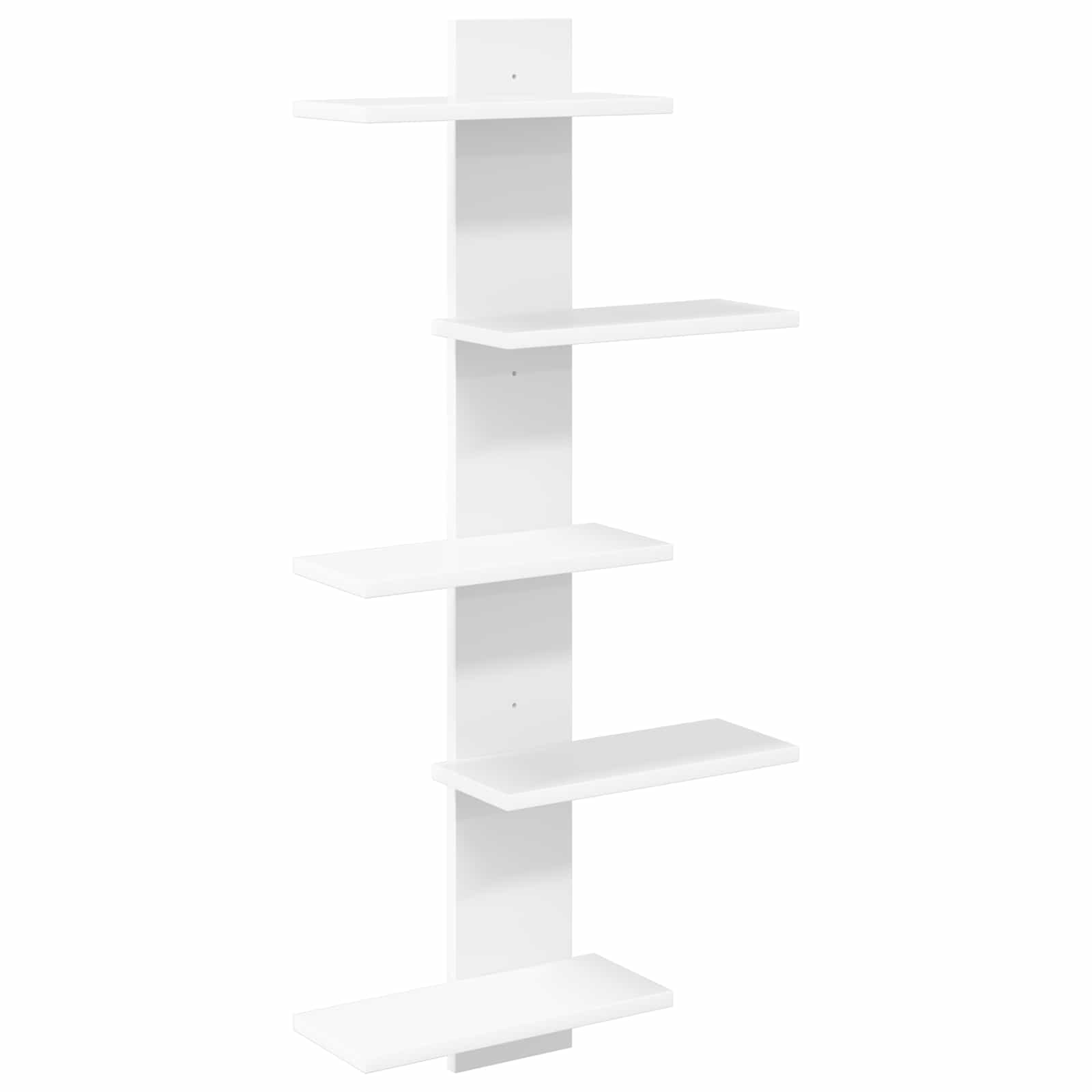 White Floating Wall Shelf 101cm Engineered Wood | HomeAndLiv - 2