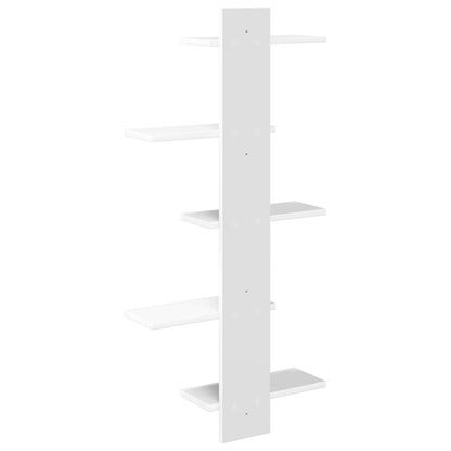 White Floating Wall Shelf 101cm Engineered Wood | HomeAndLiv - 6