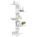 White Floating Wall Shelf 101cm Engineered Wood | HomeAndLiv
