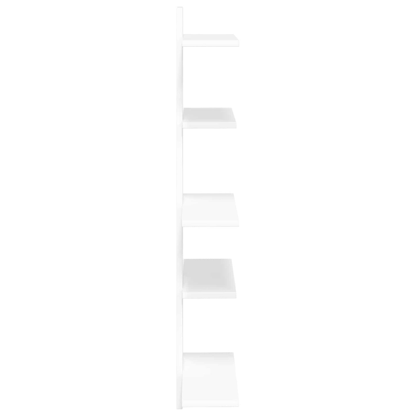 White Floating Wall Shelf 101cm Engineered Wood | HomeAndLiv - 5
