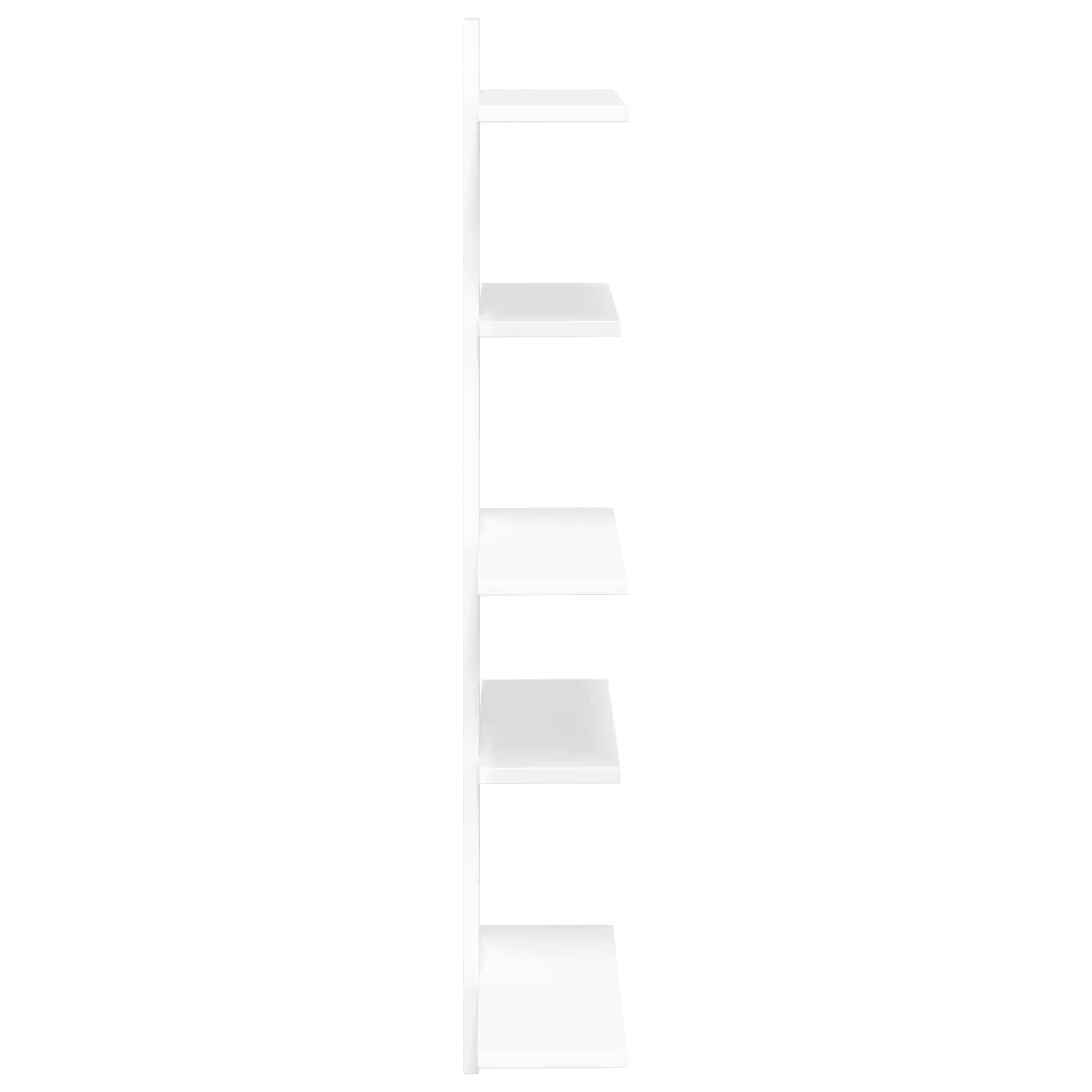 White Floating Wall Shelf 101cm Engineered Wood | HomeAndLiv - 5