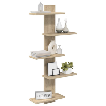 Floating Wall Shelf Sonoma Oak 101cm | HomeAndLiving - 3
