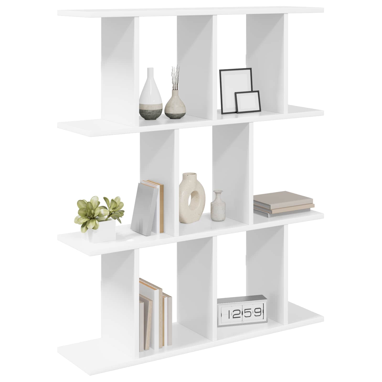 White Wall Shelf 11 Compartment 80x96cm | HomeAndLiving - 3