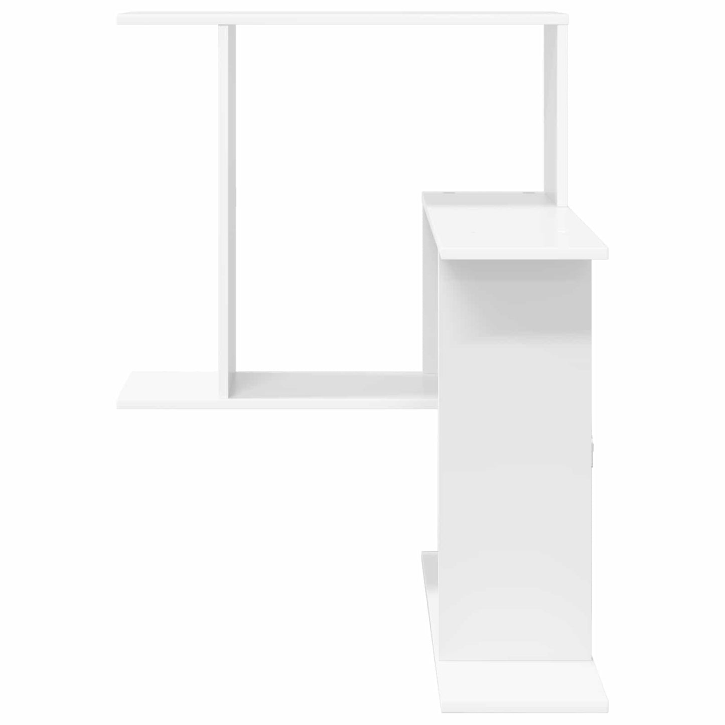White Wall Shelf Engineered Wood 87cm | HomeAndLiving - 4