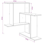 White Wall Shelf Engineered Wood 87cm | HomeAndLiving