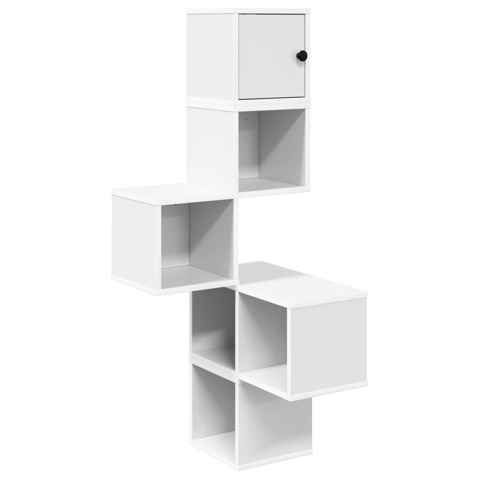 Corner Wall Shelf White 7-Tier 120cm | HomeAndLiving - 2