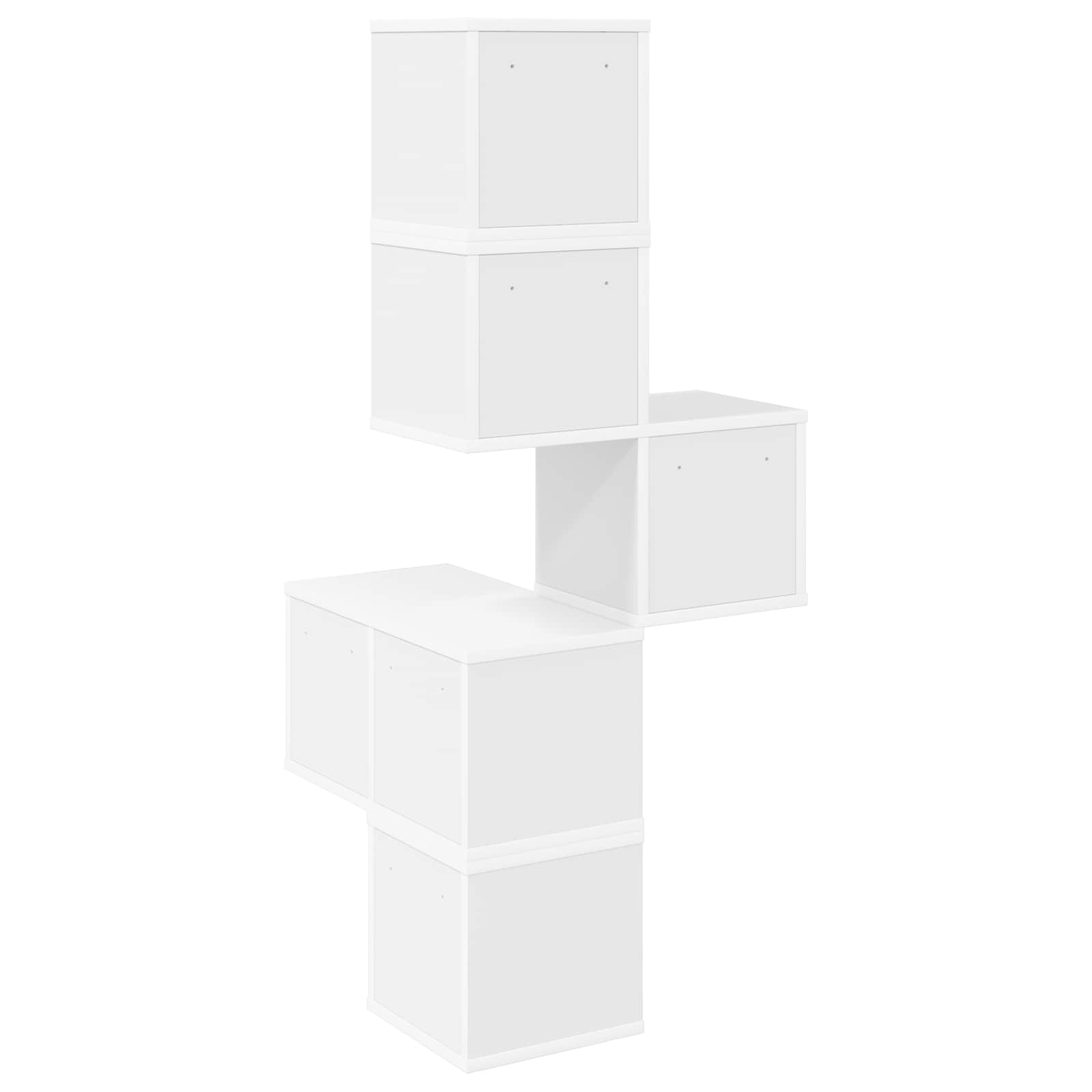 Corner Wall Shelf White 7-Tier 120cm | HomeAndLiving - 6