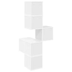 Corner Wall Shelf White 7-Tier 120cm | HomeAndLiving