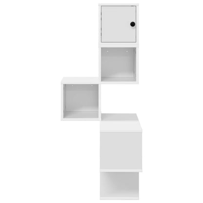 Corner Wall Shelf White 7-Tier 120cm | HomeAndLiving - 4