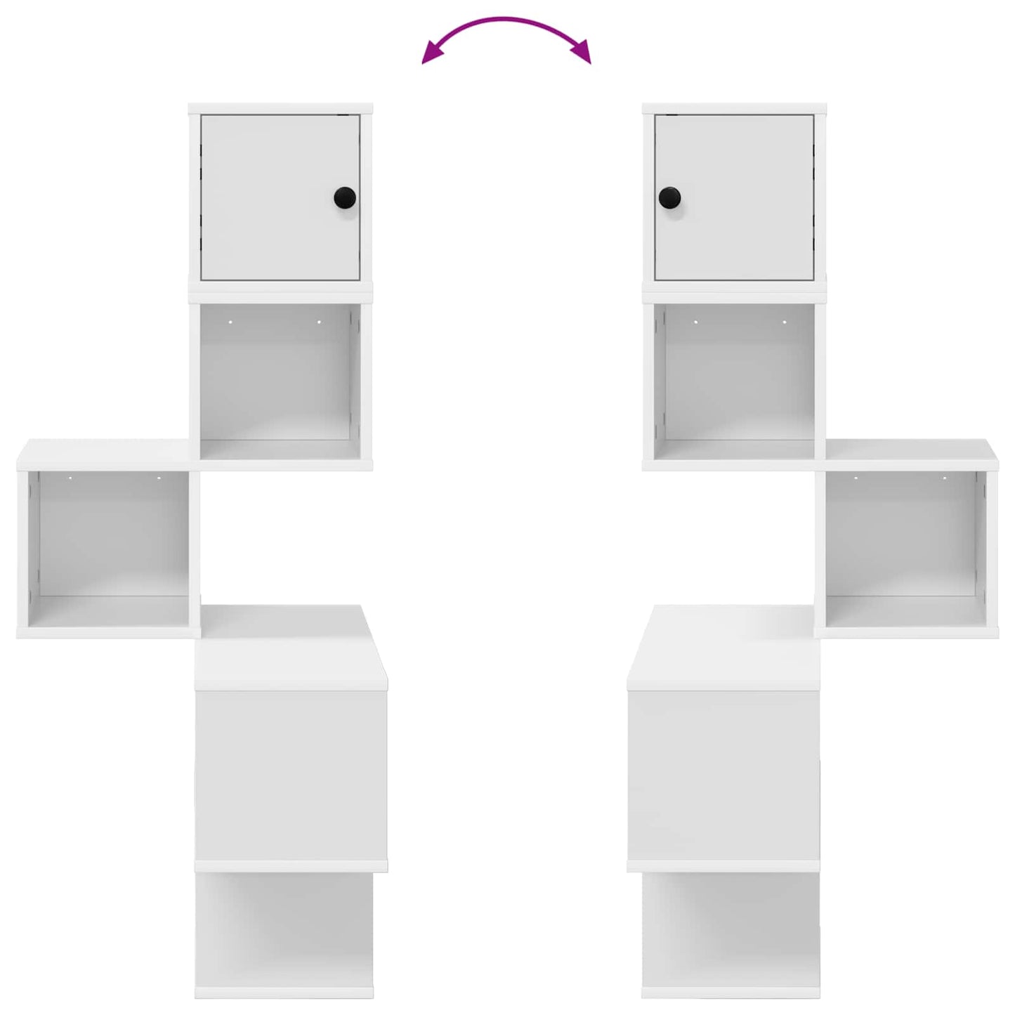 Corner Wall Shelf White 7-Tier 120cm | HomeAndLiving - 8