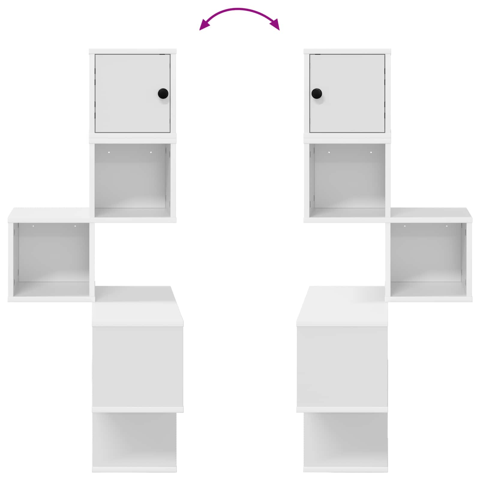 Corner Wall Shelf White 7-Tier 120cm | HomeAndLiving - 8