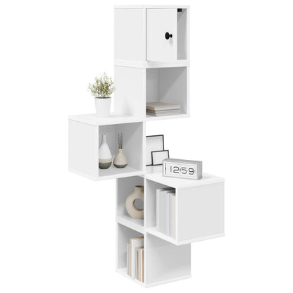 Corner Wall Shelf White 7-Tier 120cm | HomeAndLiving - 3