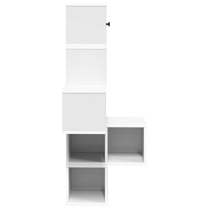 Corner Wall Shelf White 7-Tier 120cm | HomeAndLiving - 5