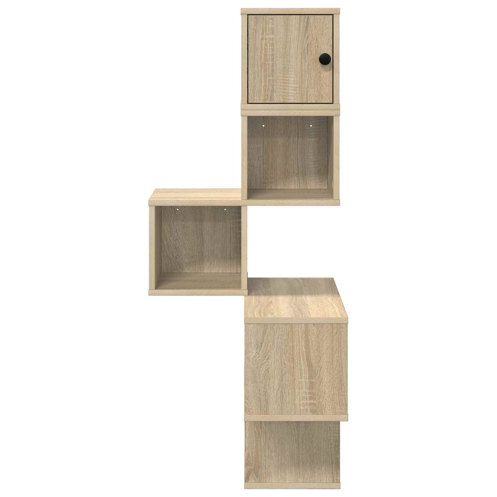 Corner Wall Shelf 7-Tier Sonoma Oak 120cm | HomeAndLiving - 4