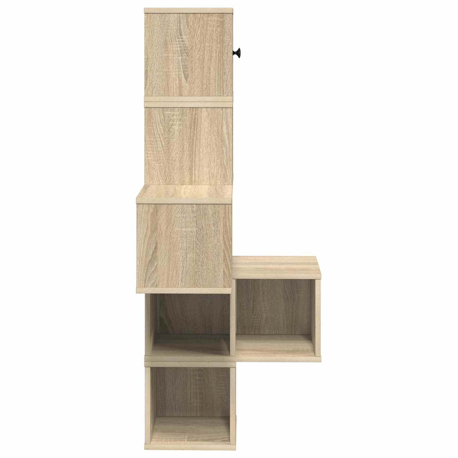 Corner Wall Shelf 7-Tier Sonoma Oak 120cm | HomeAndLiving - 5