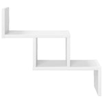 White Wall Shelf 48cm Engineered Wood | HomeAndLiving