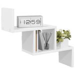 White Wall Shelf 48cm Engineered Wood | HomeAndLiving