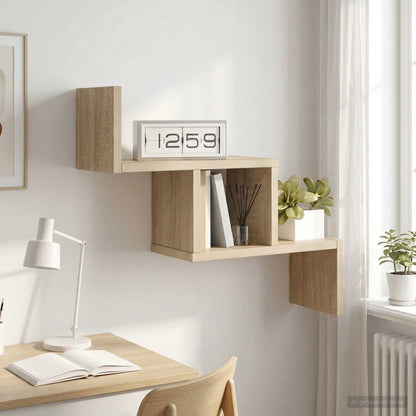 Sonoma Oak Wall Shelf 48cm Engineered Wood | HomeAndLiving