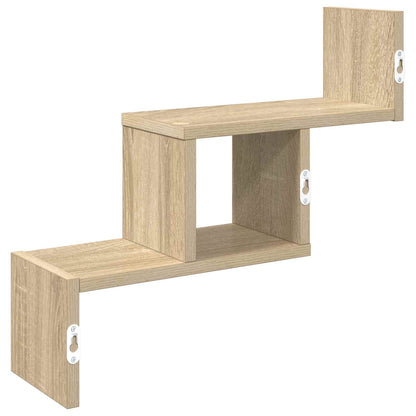 Sonoma Oak Wall Shelf 48cm Engineered Wood | HomeAndLiving - 6
