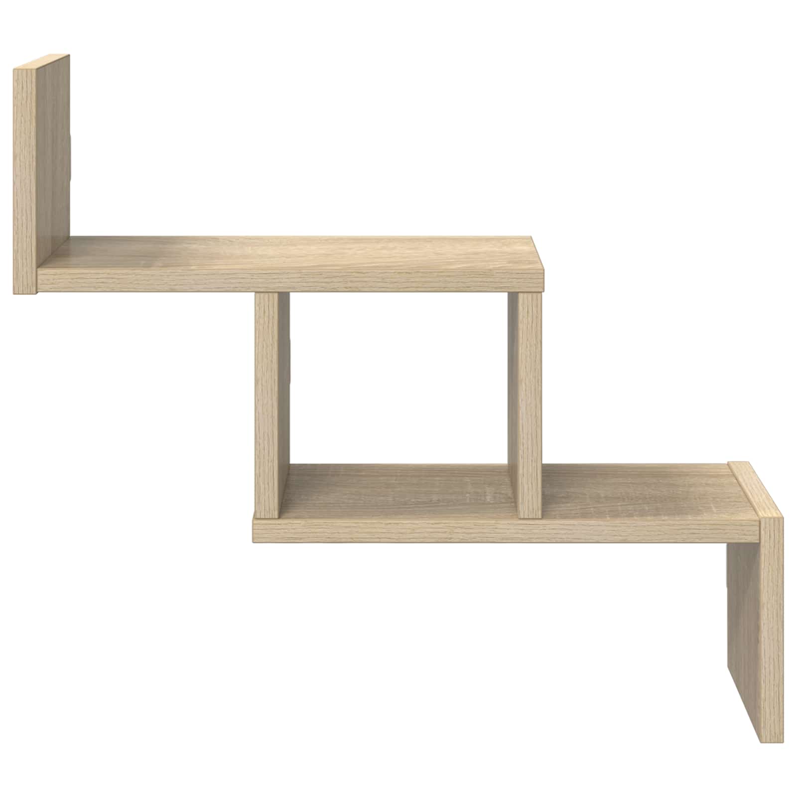 Sonoma Oak Wall Shelf 48cm Engineered Wood | HomeAndLiving - 4