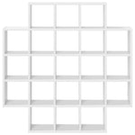 White Wall Shelf 21 Compartments 100cm | HomeAndLiving
