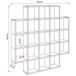 White Wall Shelf 21 Compartments 100cm | HomeAndLiving