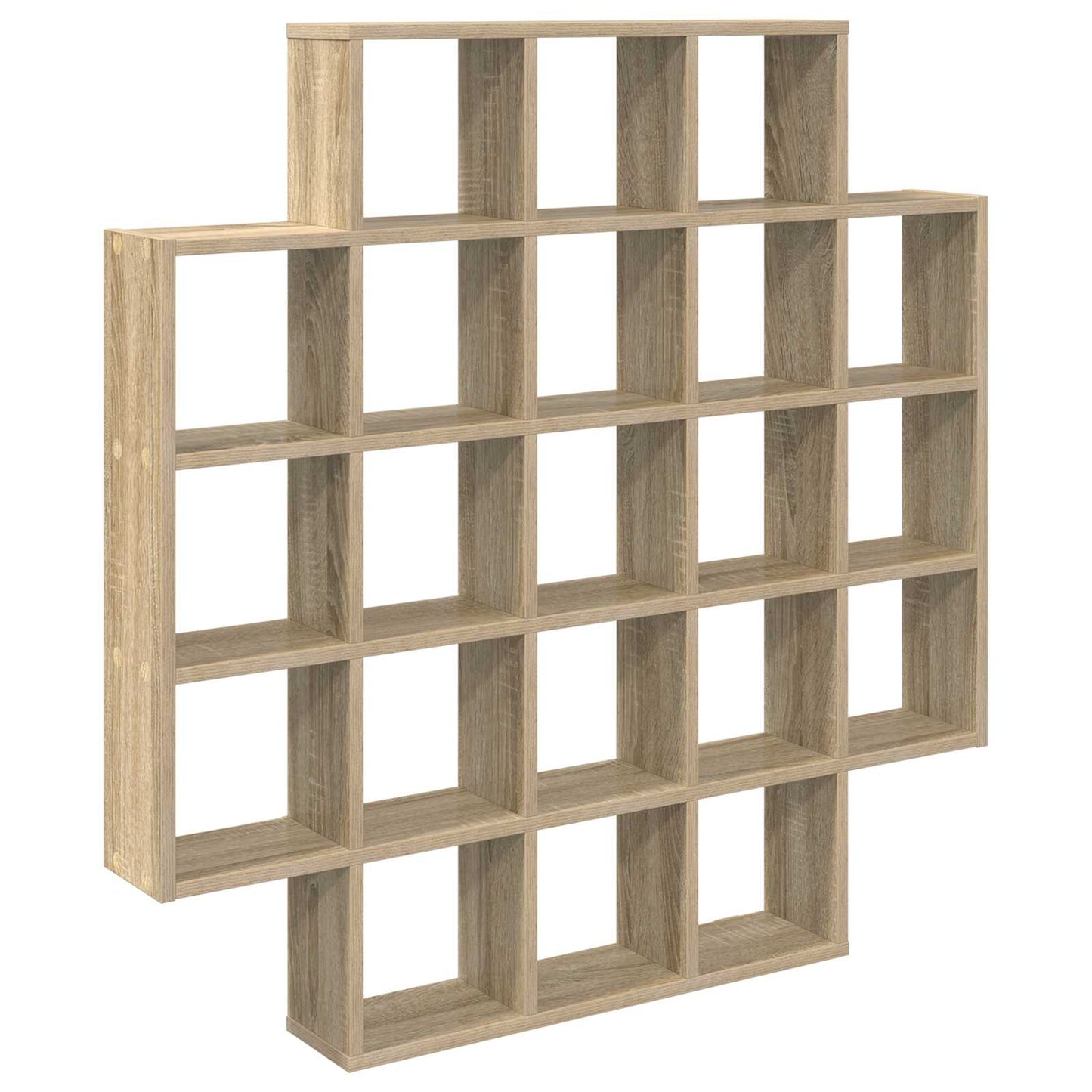 Wall Shelf 21 Compartment Sonoma Oak 100cm | HomeAndLiving - 2