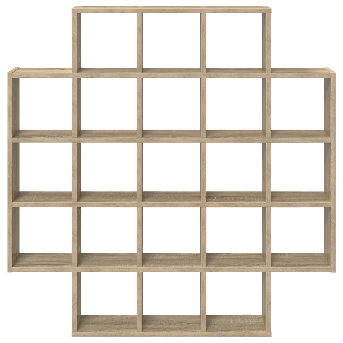 Wall Shelf 21 Compartment Sonoma Oak 100cm | HomeAndLiving - 4