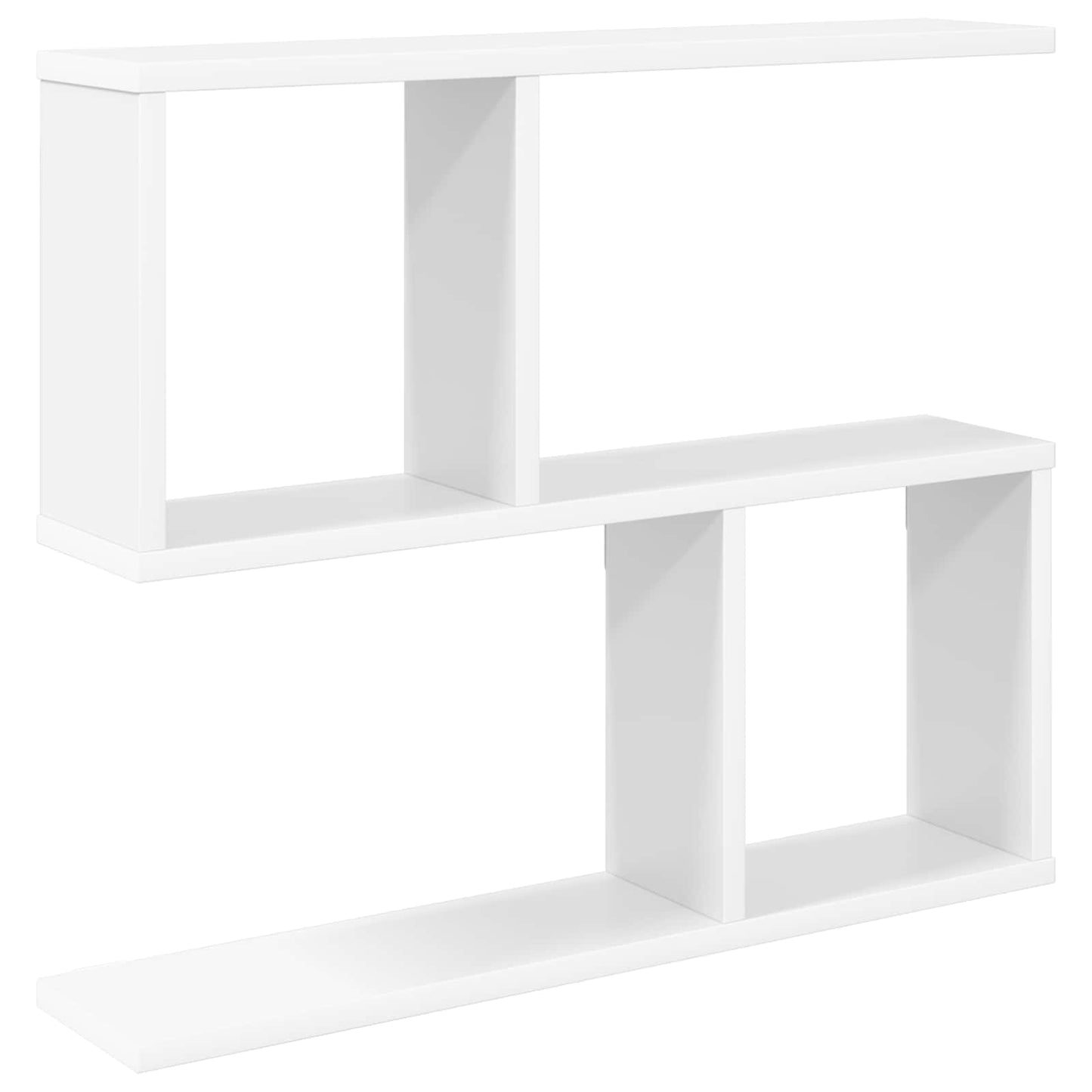 White Wall Shelf 4 Compartment 60cm | HomeAndLiving - 2