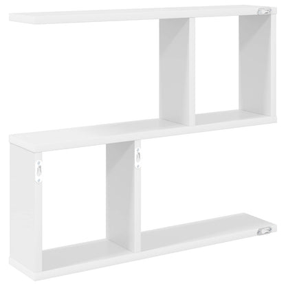 White Wall Shelf 4 Compartment 60cm | HomeAndLiving - 6