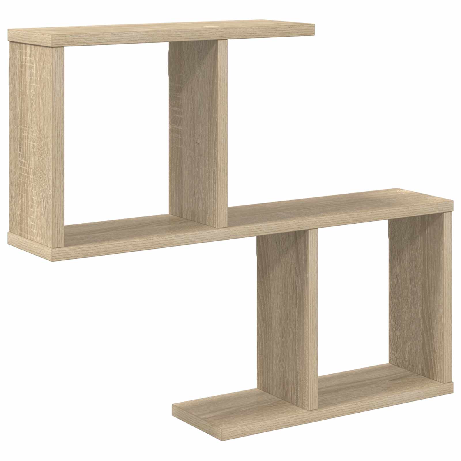 Wall Shelf Sonoma Oak 4 Compartment 60cm | HomeAndLiving - 2