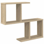 Wall Shelf Sonoma Oak 4 Compartment 60cm | HomeAndLiving