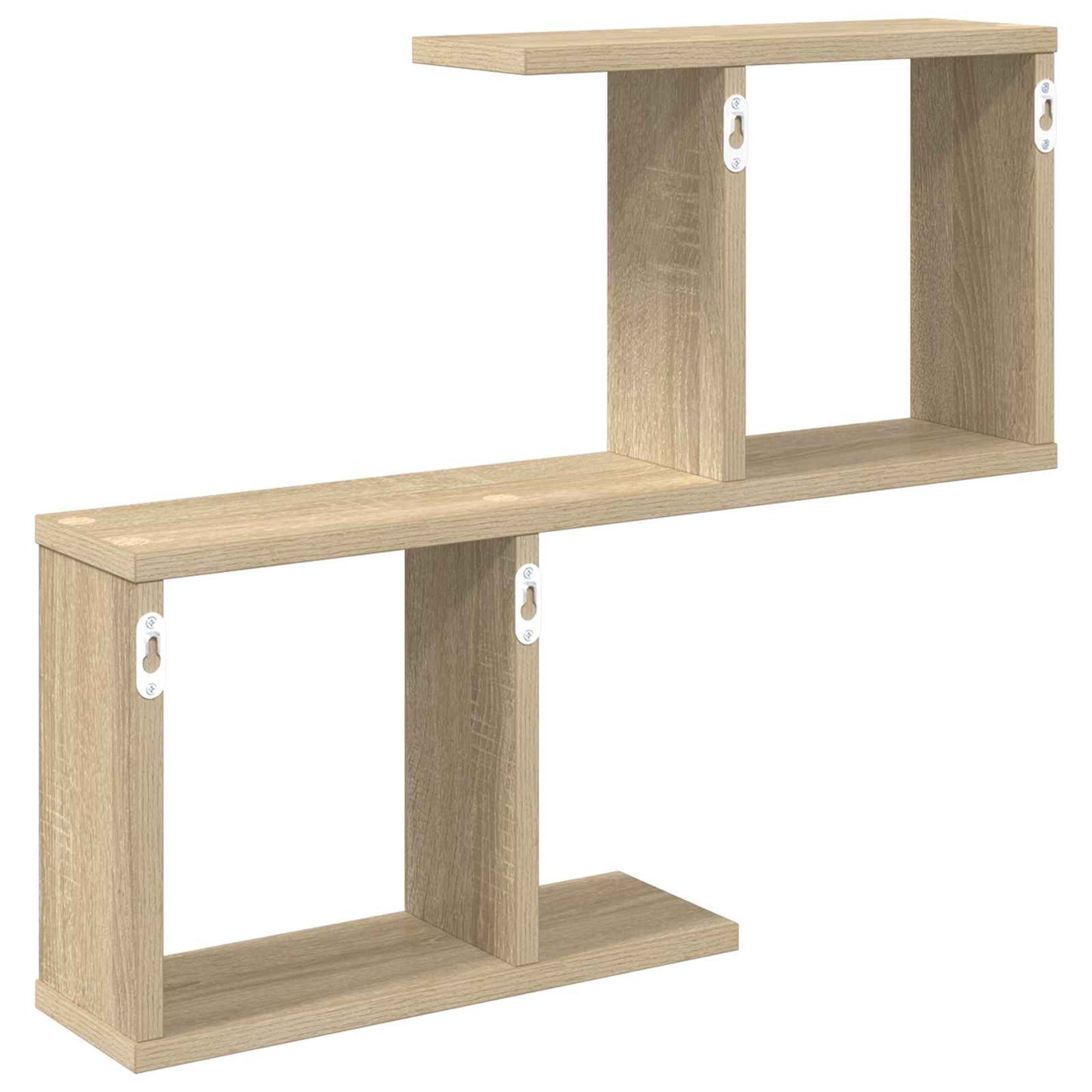 Wall Shelf Sonoma Oak 4 Compartment 60cm | HomeAndLiving - 6