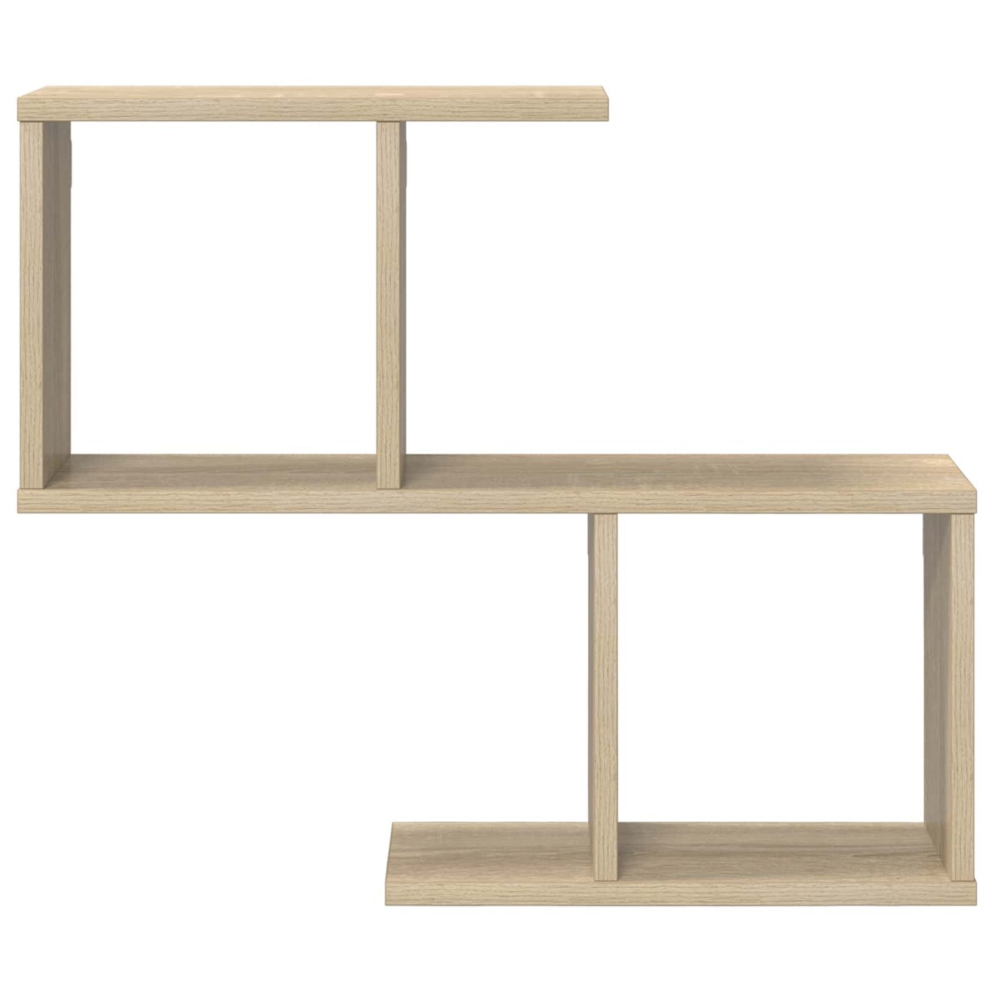 Wall Shelf Sonoma Oak 4 Compartment 60cm | HomeAndLiving - 4