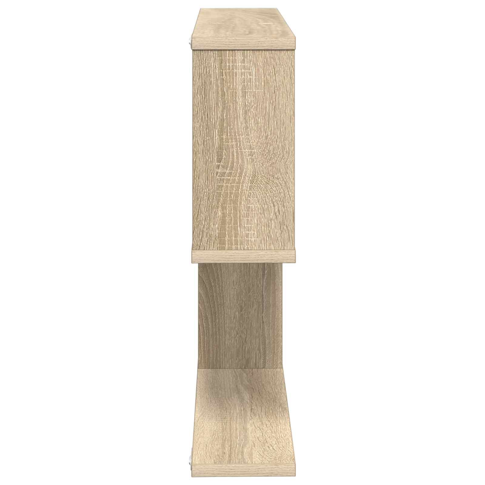 Wall Shelf Sonoma Oak 4 Compartment 60cm | HomeAndLiving - 5