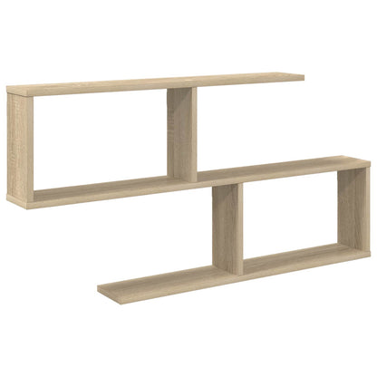 Wall Shelf Sonoma Oak 4 Compartments - 100×12×50.5cm - 2