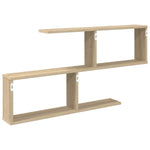 Wall Shelf Sonoma Oak 4 Compartments | HomeAndLiving