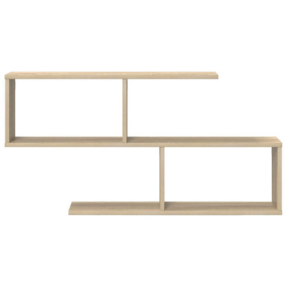 Wall Shelf Sonoma Oak 4 Compartments - 100×12×50.5cm - 4