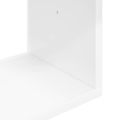 White Wall Shelf 6 Compartments 80cm | HomeAndLiving - 7